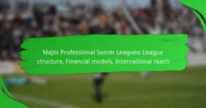 Major Professional Soccer Leagues: League structure, Financial models, International reach