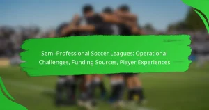 Semi-Professional Soccer Leagues: Operational Challenges, Funding Sources, Player Experiences